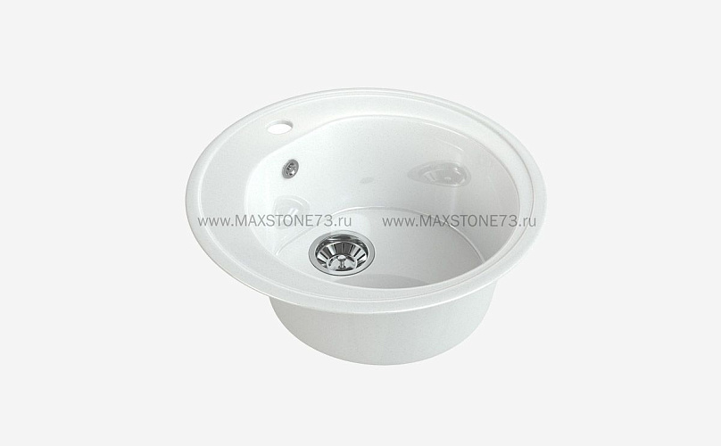 MAXSTONE Мойка глянцевая MS-2 (белый снег) 505*505*200
